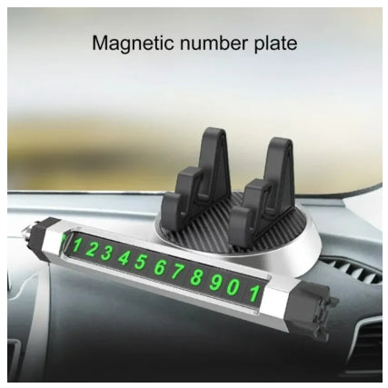1Pc Car Phone Holder Vehicle Parking Number Plate Phone Holder