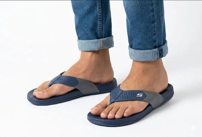 Men’s Blue & Gray Flip-Flops