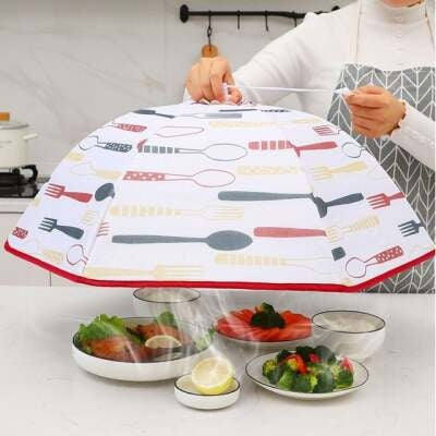 Foldable Insulation Aluminium Foil Food Cover Dustproof and Flyproof Dish Cover