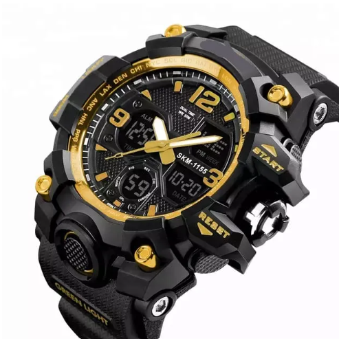 Sport Watch Waterproof S-Sport Watch 4 Colours Piaoma Dual Time