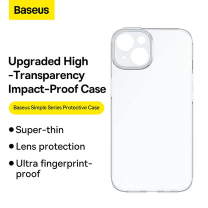 Baseus Simple Series Protective Case For iP 14 Series - Transparent