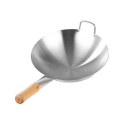 Stainless Steel Wok Pan රයිස් තාච්චි (26/30/32/34/36/38/40Cm)