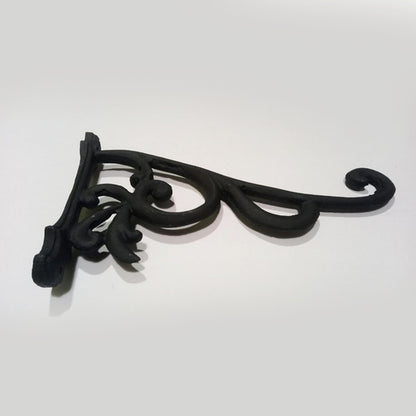 Hanging Basket Bracket Outdoor Plant Holder Decorative Cast Aluminum Wall Hanging Brackets Garden