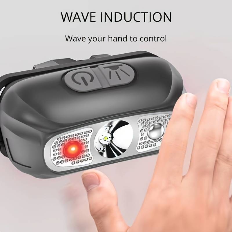 Anedshaop Mini Rechargeable Sensor Headlamp LED Headlight Torch Waterproof Work Light Outdoor