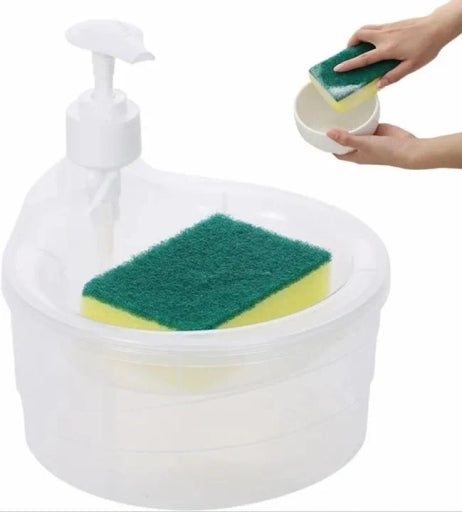 2 In 1 Pump Dispenser Sink Accessories for Dish Wash