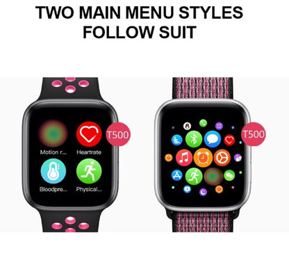 T500 PLUS Smart Watch A Grade Quality High Copy Bluetooth Call & Music Smart Watch W34 Heart Rate Monitor - Smartwatch D13, W34, X6, F8 Features for IOS & Android Watch High copy