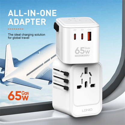 Ldnio Z6 GaN 65W Universal Adapter All-In-One Adapter