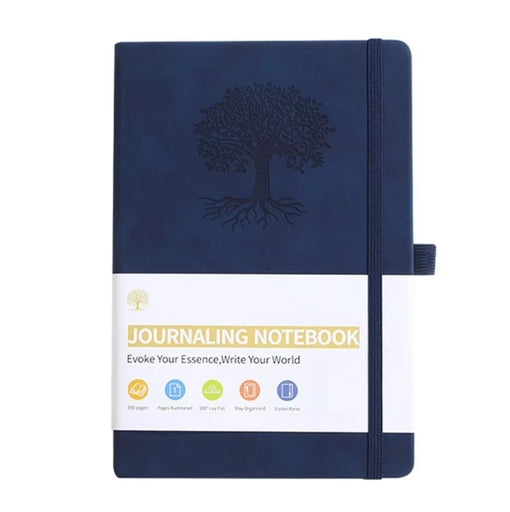 Elastic Strap Journal Notebook Office Work Planner Faux Leather Solid Color Business Notebook