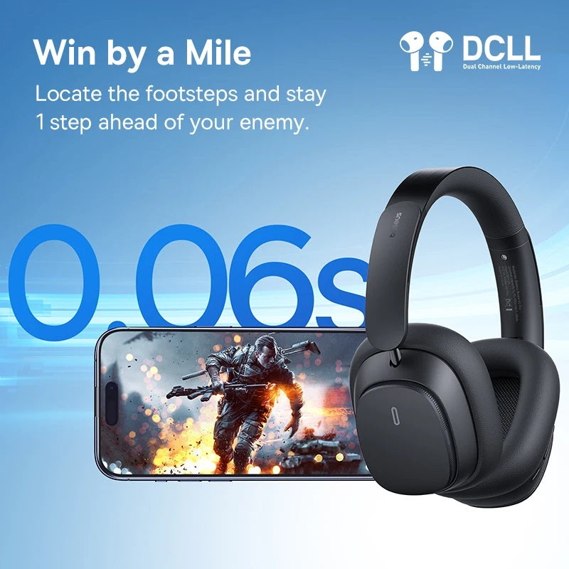Baseus Bowie H1 PRO Wireless Headphone Hybrid -48dB Active Noise Cancellation Bluetooth Headset