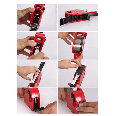 EOS5500 Price Labeller,8 Digit 2 Line Label Gun Handheld Price Labeller Price Tag Machine