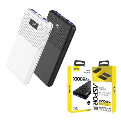 Aspor A322 Fast Charging Power Bank 10000mah Dual USB