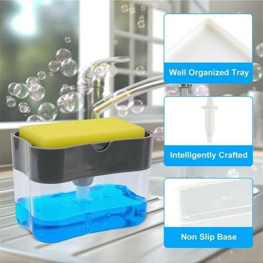 Manual Press Soap Pump Portable Foam Soap Dispenser for Bathroom Kitchen Balcony