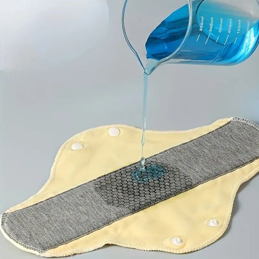 3Pcs Reusable Menstrual Pads – Washable Leakproof Fabric Liners for Periods & Light Incontinence