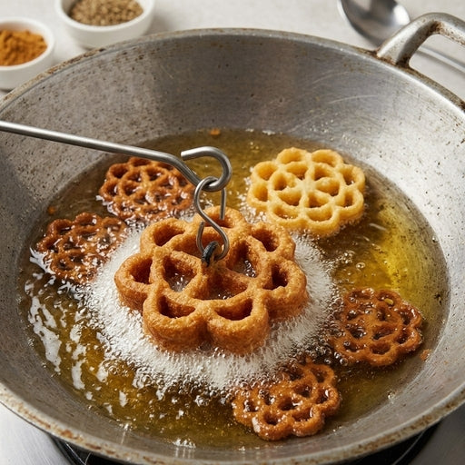 Non-Stick Kokis Mold Flower Design Kokis Achchu