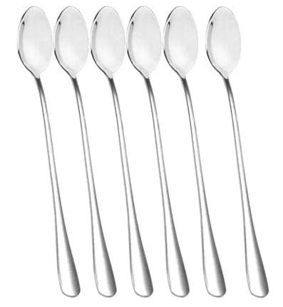 Long Handle Spoon Set, Ice Cream Spoon for Tall Glasses (7.5Inch) -2Pcs/6Pcs