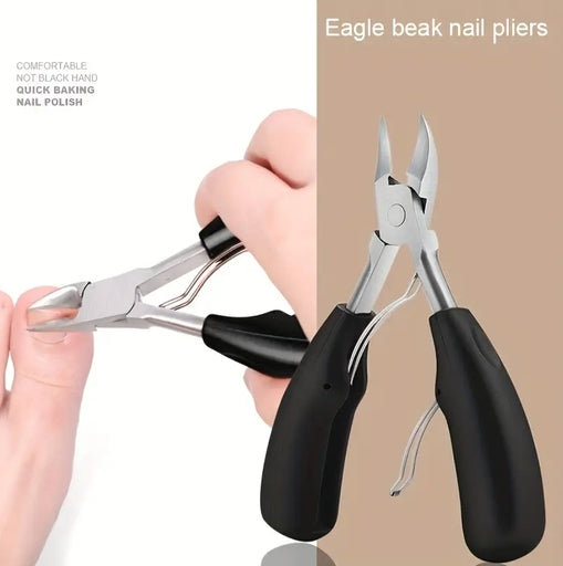 Professional Podiatrist Toenail Clippers – Extra-Sharp Pointed Blades, Wide Jaw for Thick & Ingrown