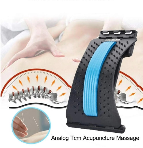 Adjustable Acupressure Back Support Massage Device Portable Spine Corrector Pain Relief SMT