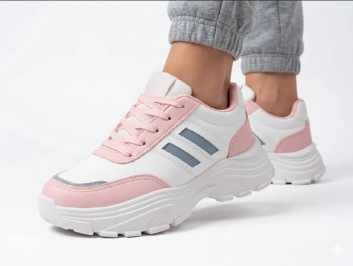 Pastel Chunky Sneakers Pink White