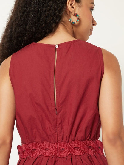 Women Solid a-Line Dress