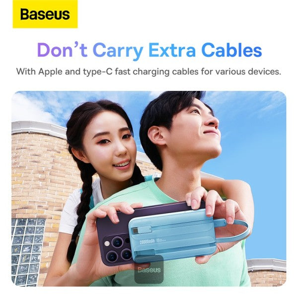 Baseus Comet Series Dual-Cable Digital Display Fast Charge Power Bank 20000mAh 22.5W