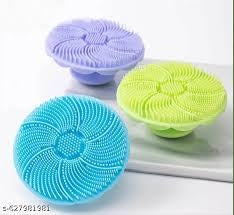 1PC Soft Silicone Brush Face and Body Scrubber for Deep Cleaning