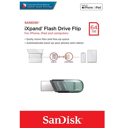 SanDisk iXpand OTG USB 3.0 Flash Drive for iPhone ,iPad & Mac Book
