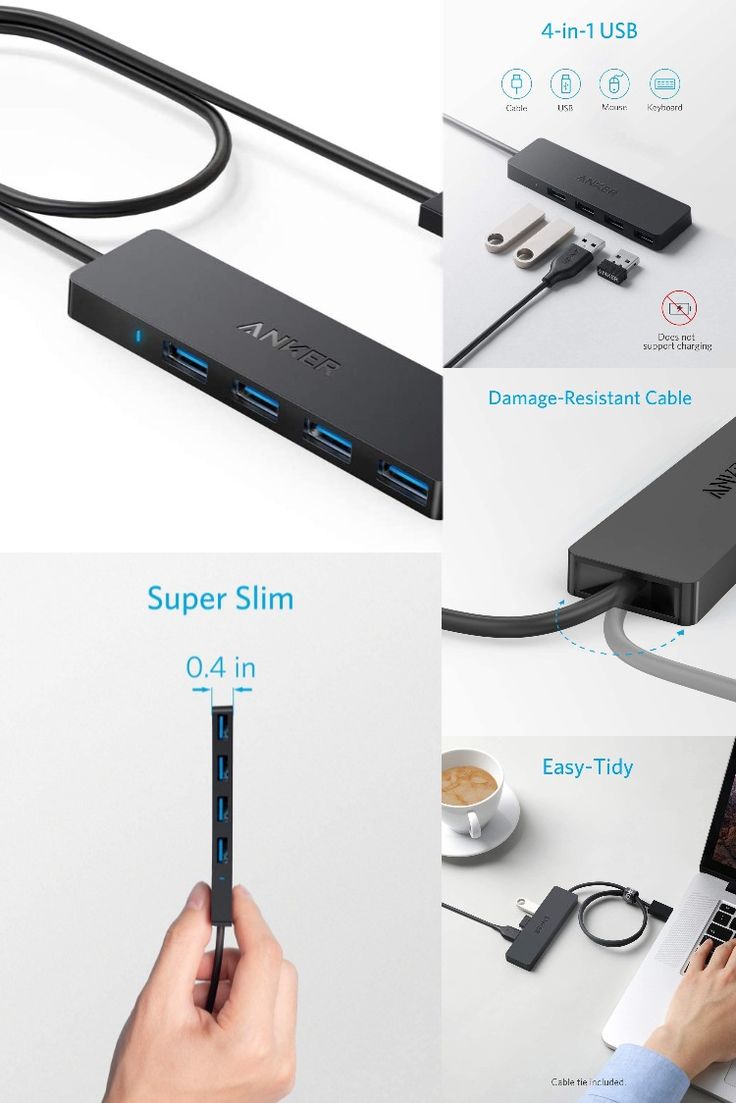 Anker 4-Port USB 3.0 Ultra Slim Data Hub