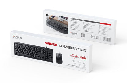 Yesido KB18 Wired Keyboard And Mouse Set