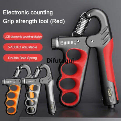Difutagui 5-100KG Forearm Grip Strength Trainer Non-Slip Hand Gripper Adjustable Affordable
