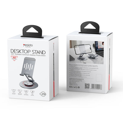 Yesido C299 360 Free-rotation Aluminum Alloy Folding Stable Mobile Table Using Phone Holder