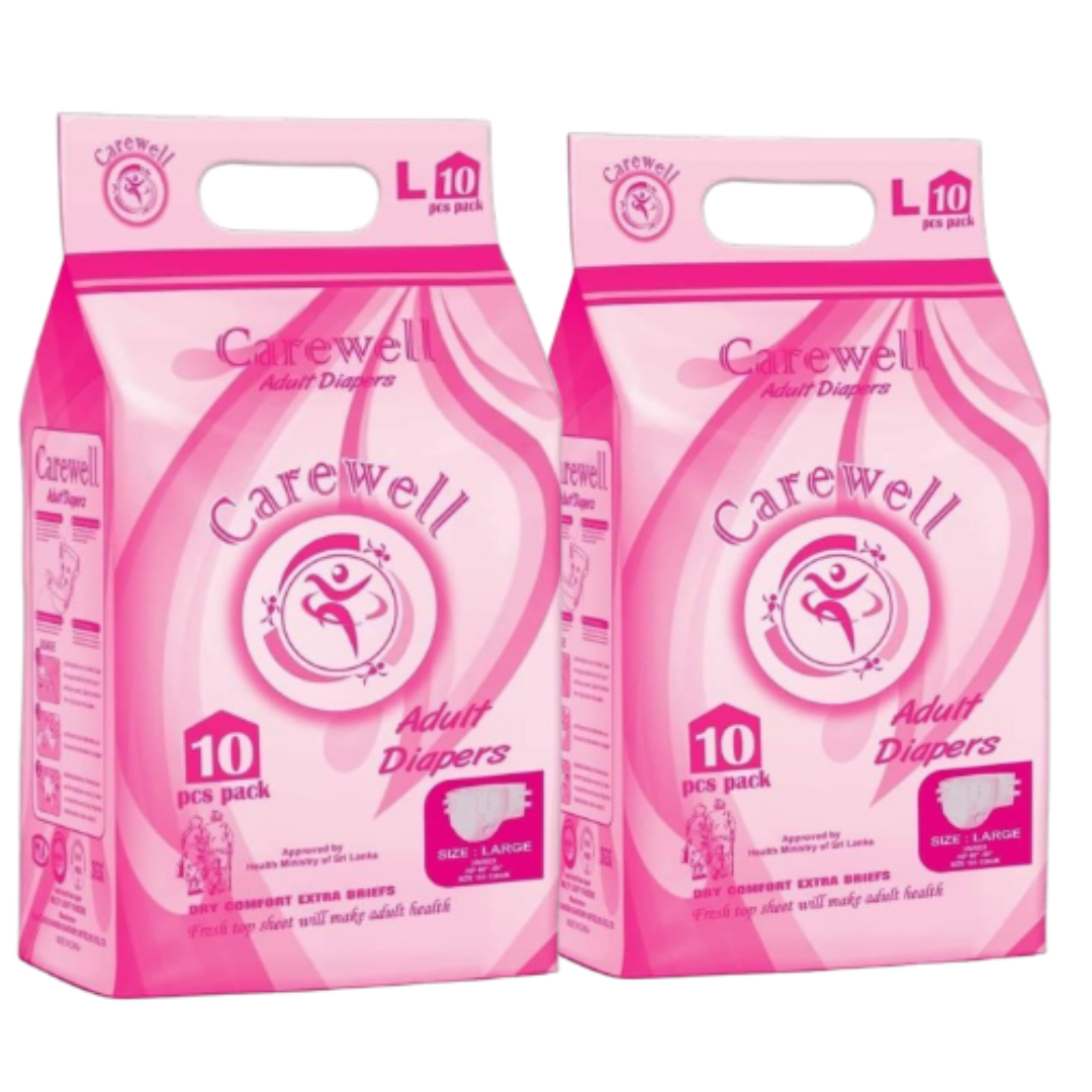 Carewell Adult Diapers Large 20 Pcs