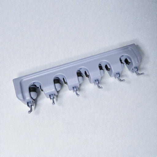 Broom and Mop Holder Wall Mounted with Hooks (5 Ball Slots and 6 Hooks)