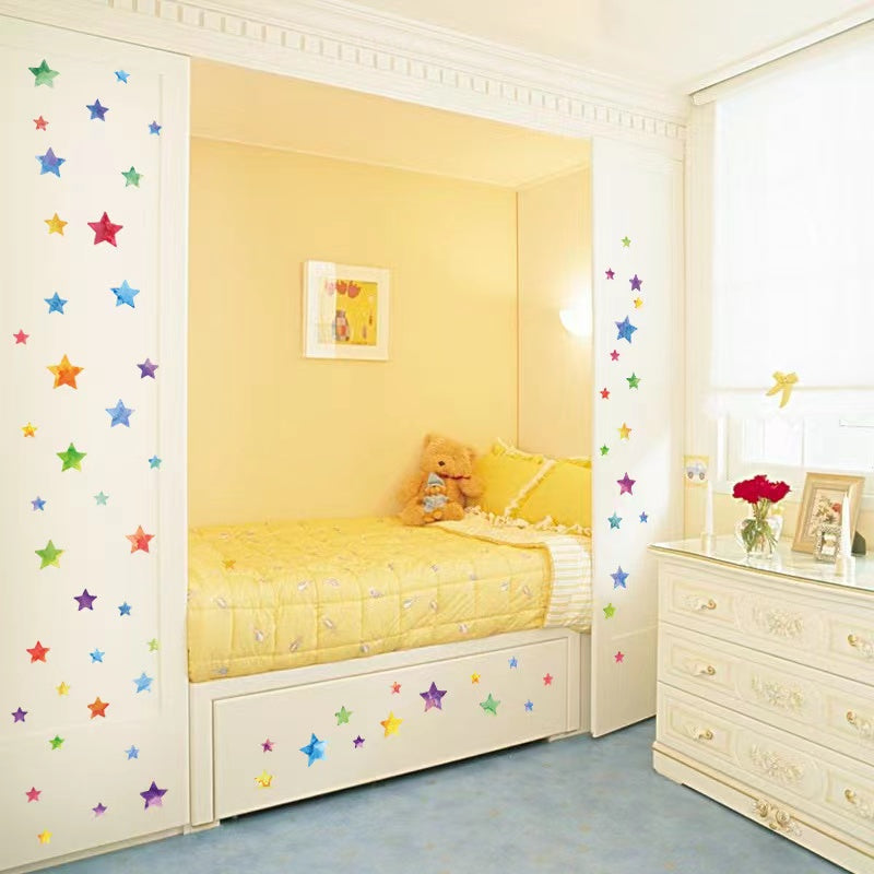 Stars Home Decoration star baby children cartoon bedroom room decor wall stickers removable kids nursery decal sticker Wall Decoration Stickers wall deco Mickey Balloon