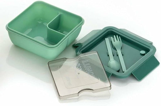 Food Container Smooth Surface 2 Compartment Meal Storage Box