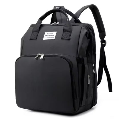 2 In 1 Baby Bag Organizer Diaper Bag Mommy Mummy Maternity Backpack, Portable Foldable