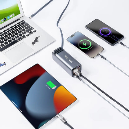 Remax FC-22 100W Fast Charging 20000mAh Power Bank 2x USB + PD Type-C / Built-In Type-C Cable