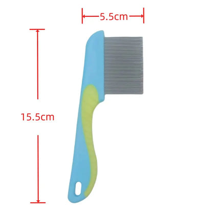 Stainless Steel Pet Grooming Comb for Dogs & Cats - Flea, Tick, & Tangle Remover