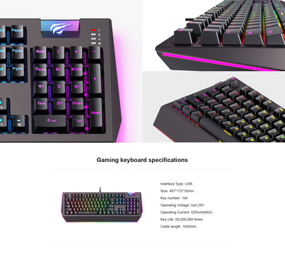 Havit KB872L Backlit Mechanical Gaming Keyboard