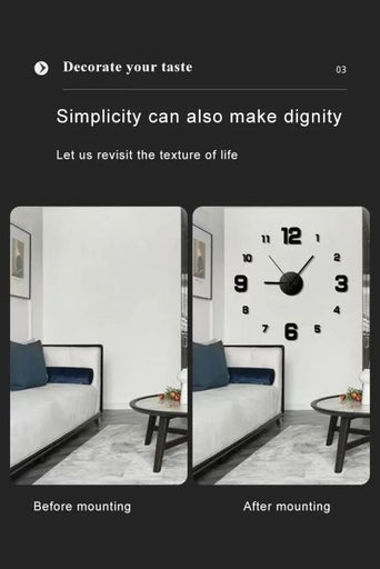 DIY Acrylic Wall Clock