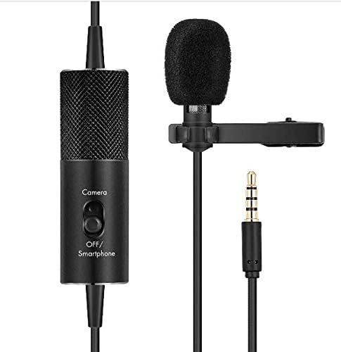 YANMAI R955S Lavalier Condenser Microphone for Camera Mic for Audio Recording