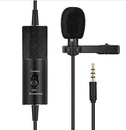 YANMAI R955S Lavalier Condenser Microphone for Camera Mic for Audio Recording
