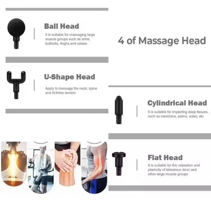 Massage Gun Handheld Deep Tissue Mini Muscle Massage Gun, Portable Cordless Percussion