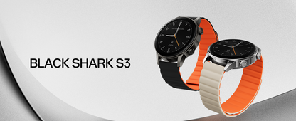 Black Shark S3 Smartwatch with Magnetic Strap, ENC Bluetooth Call Watches, 1.43" AMOLED, 150+ Sport Modes, GPS, 15-Day Batter