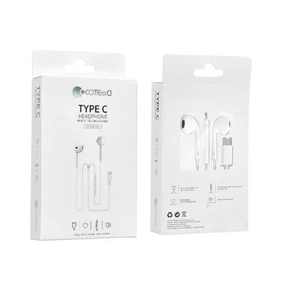 COTEetCI Type C In-Ear Earphone Stereo With Mic Surround Sound Headset