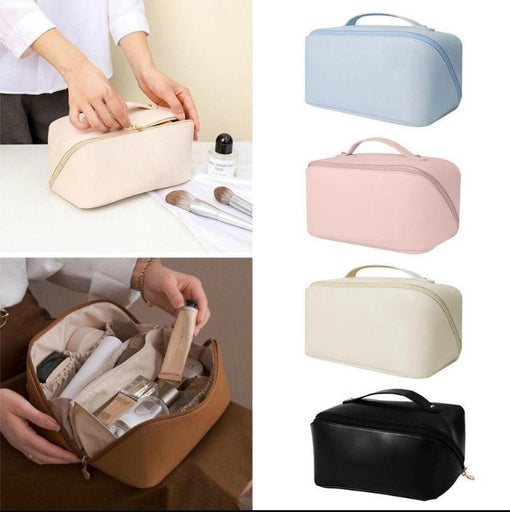 Travel Makeup Bag,Large Capacity Cosmetic Bags for Women, Waterproof Portable Pouch
