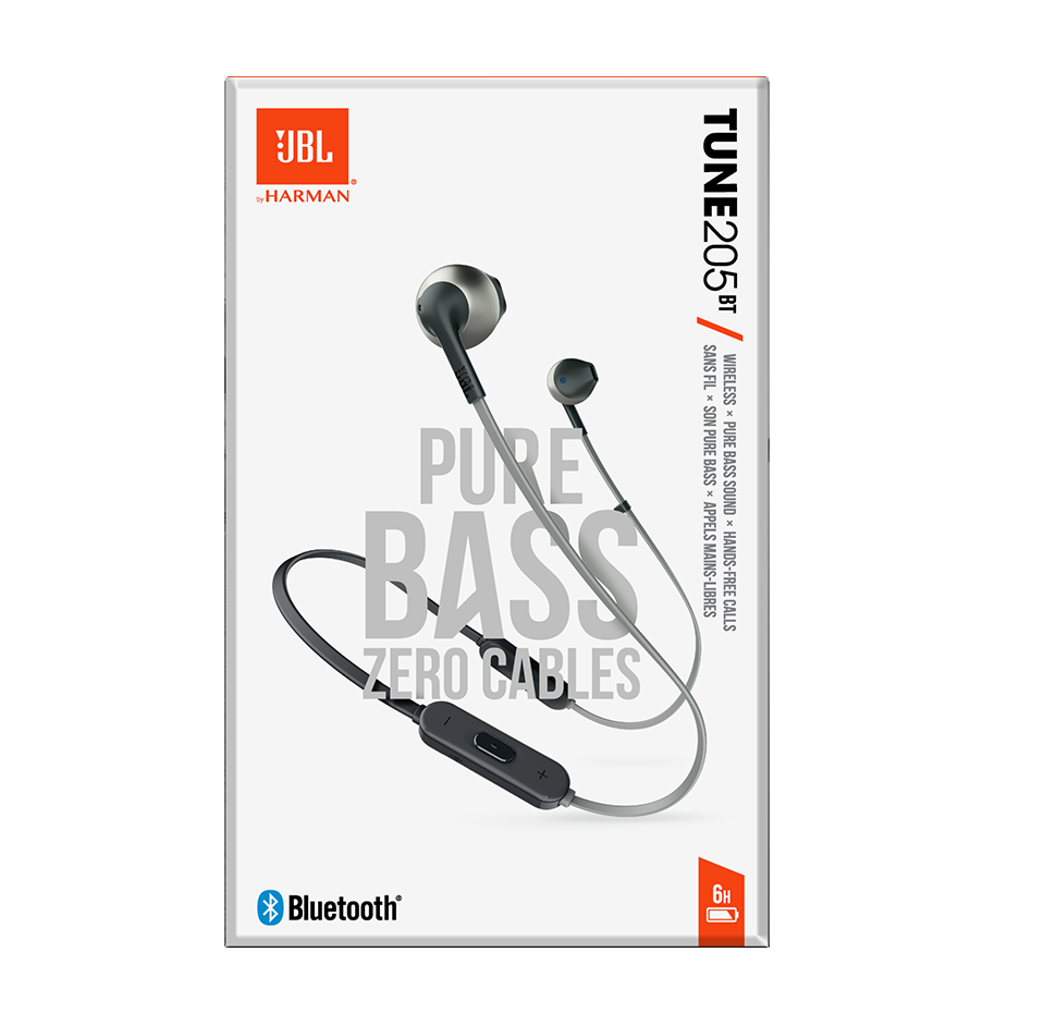 JBL TUNE 205BT Neckband Sports Wireless Bluetooth Headphone - Orginal