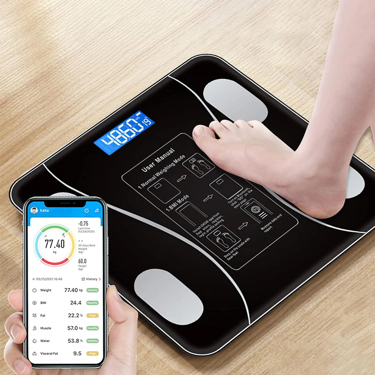Smart Electronic Floor Weight Scale SMT