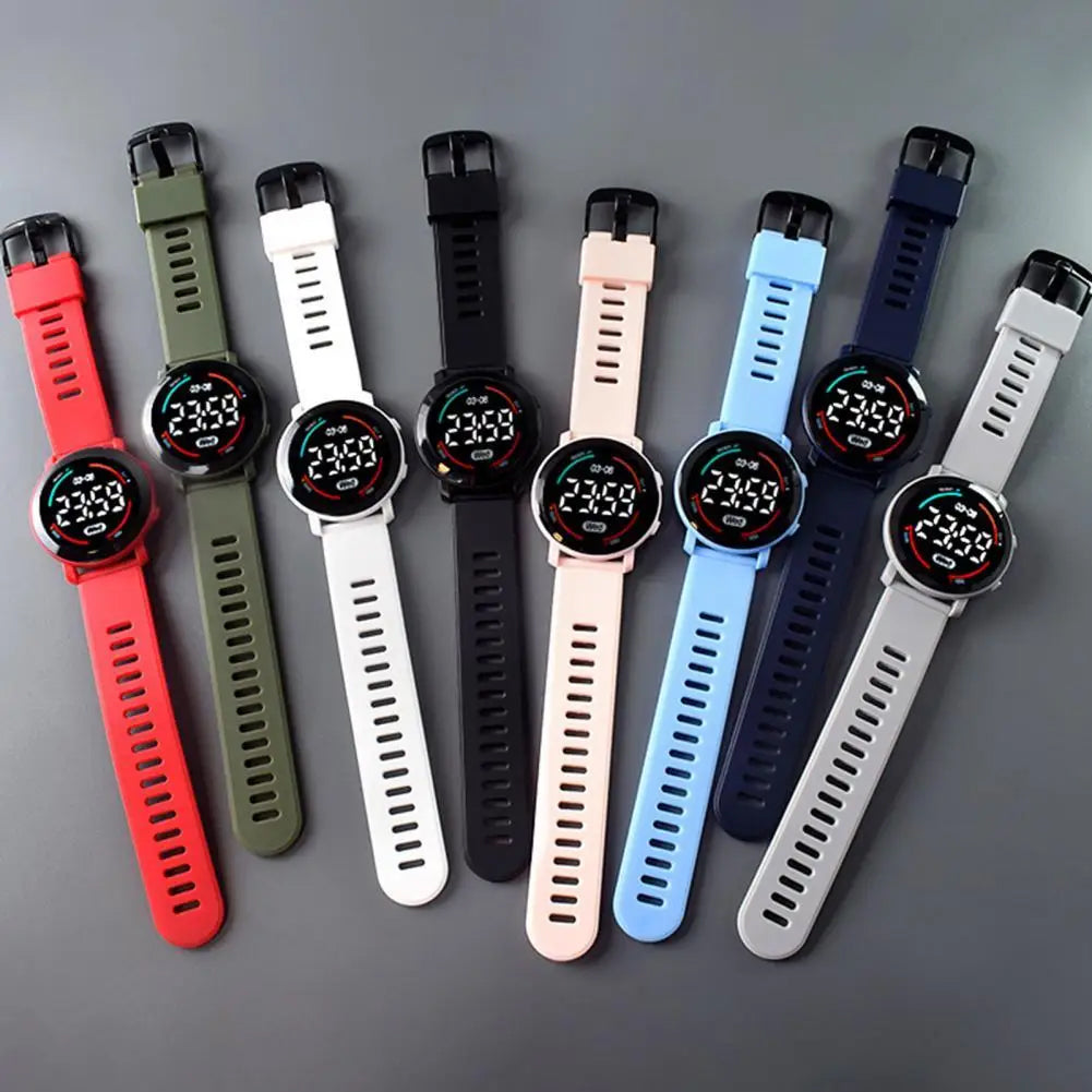 Unisex LED Digital Silicone Band Sports Belt Watch for Smart Men Boys Gents Ladies Unisex LED Watches