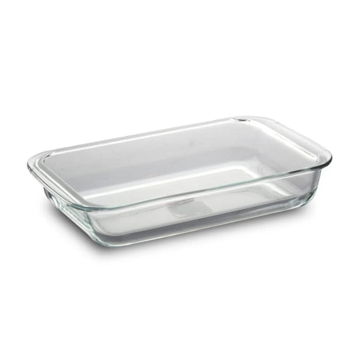 Home Glass Rectangular Borosilicate Baking Dish - Microwave Safe 2.2L