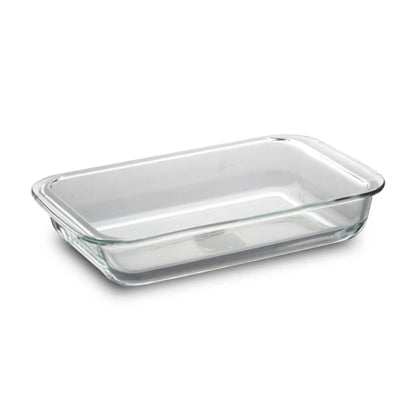 Home Glass Rectangular Borosilicate Baking Dish - Microwave Safe 2.2L